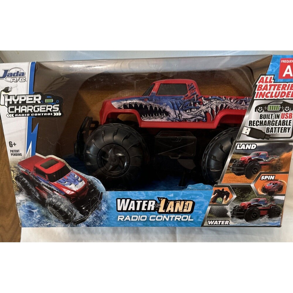 Jada Toys HyperChargers Truck Water & Land  R/C Vehicle  Super Rare NIB Untested